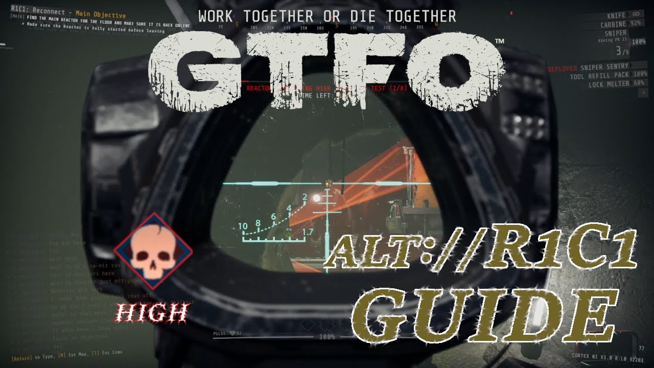 Kick Back, Set Up A Sentry, And Watch The Carnage! - GTFO ALT://R1C1 Guide