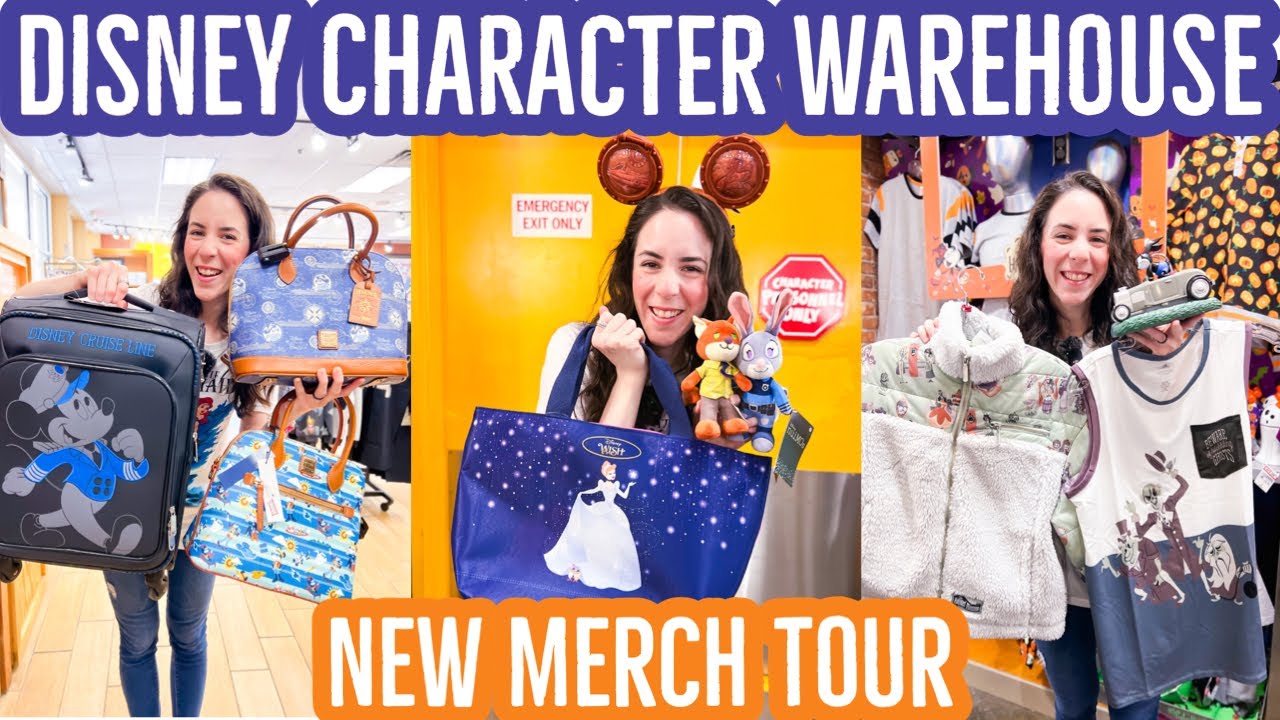 DISNEY CHARACTER WAREHOUSE New Merch August 2023 | Vineland Ave & International Dr | Disney Outlet