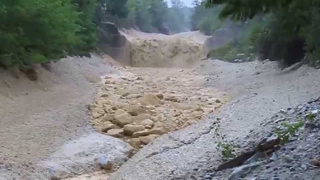 Illgraben 28 juillet 2014, front de lave