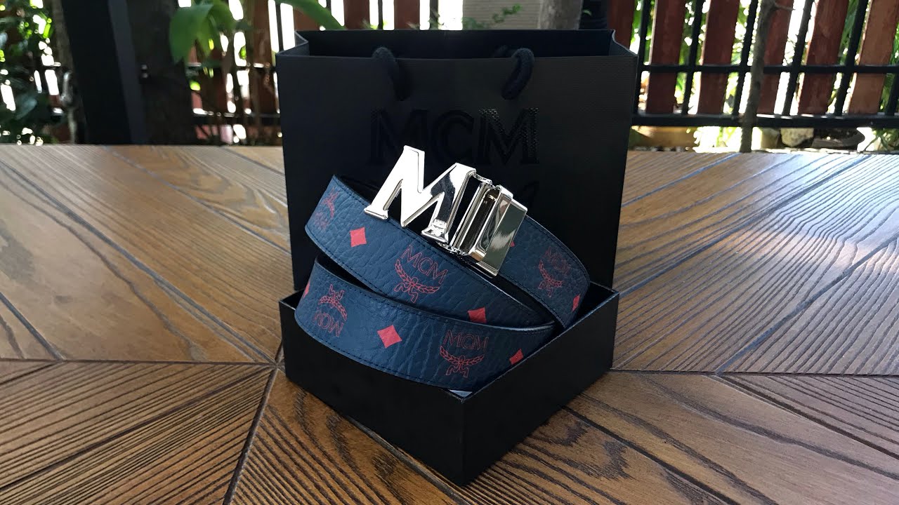 รีวิว MCM Belt เข็มขัดหมุนหัวเปลี่ยนด้านได้