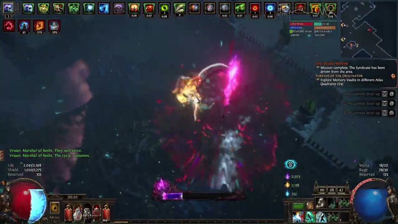Elemental Hit Self Chill - Warden - POE 3.28