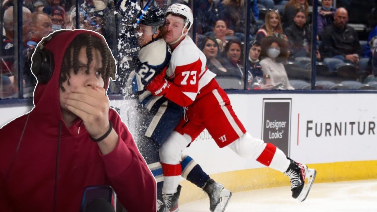 NAH THIS CRAZY! NFL fan reacts to NHL hits