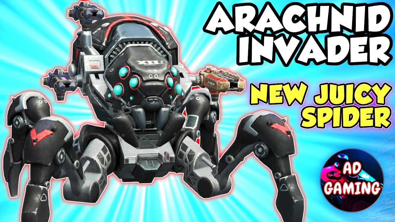 ARACHNID Invader New Big Juicy Spider :) - War Robots Maxed Mk2 Gameplay