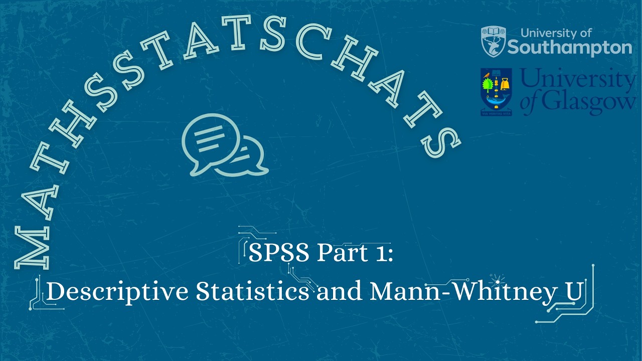 MathsStatsChats: SPSS, часть 1 — Описательная статистика и критерий Манна-Уитни
