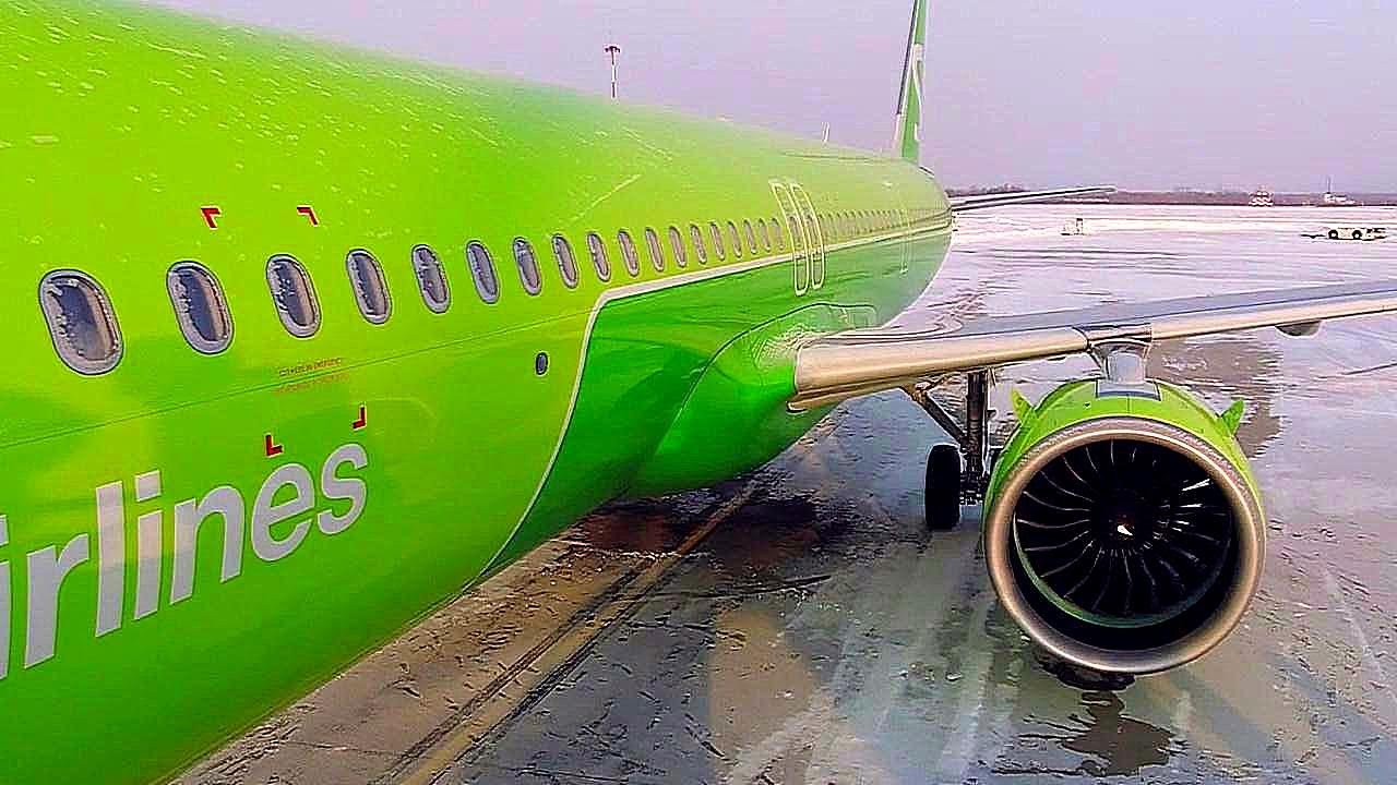Airbus A321NX. Рейс Владивосток-Новосибирск а/к S7