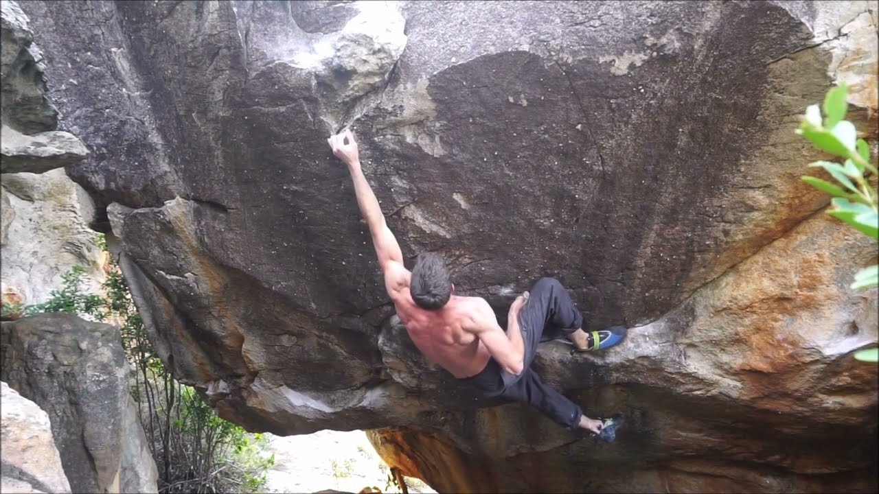 Green Mamba, 8a. Rocklands