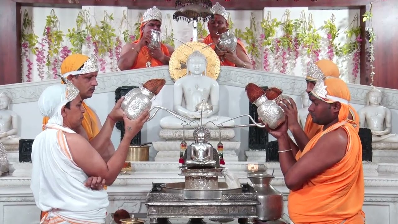 16-03-2026 Abhishek, Shantidhara, Gunodaya Tirth, Gulgaon, Kekri, जिन अभिषेक शांतिधारा, गुणोदय तीर्थ