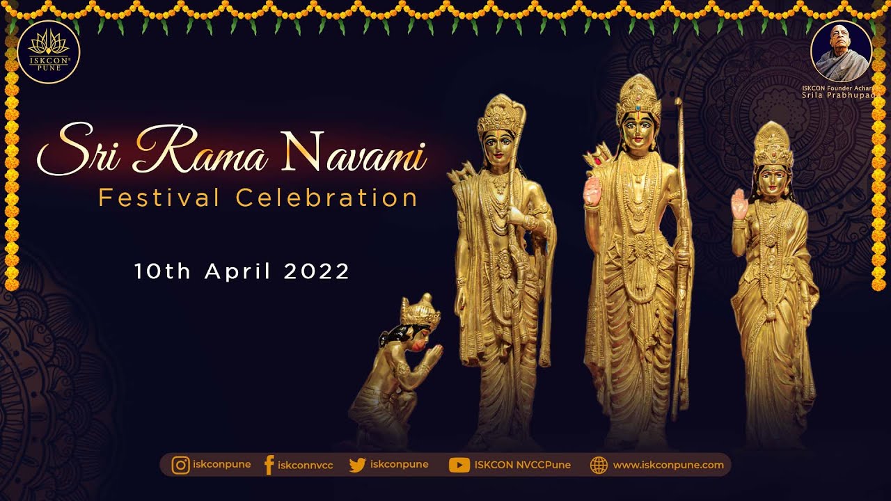Live Darshan of Sri Sri Radhavrindavanchandra & others From ISKCON NVCC Pune​​​, 10th April 2022.