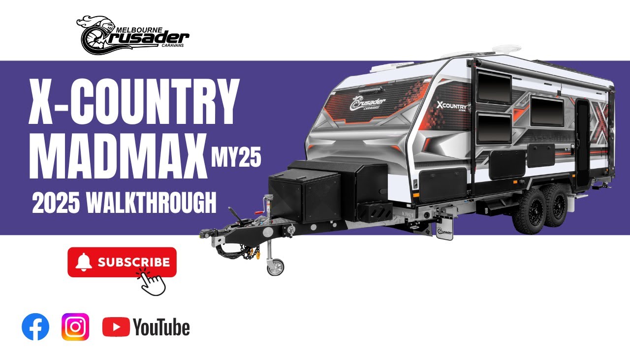 2025 Crusader X-Country Mad Max | Fully Off-Road Caravan Walkthrough | Full Fibreglass Construction