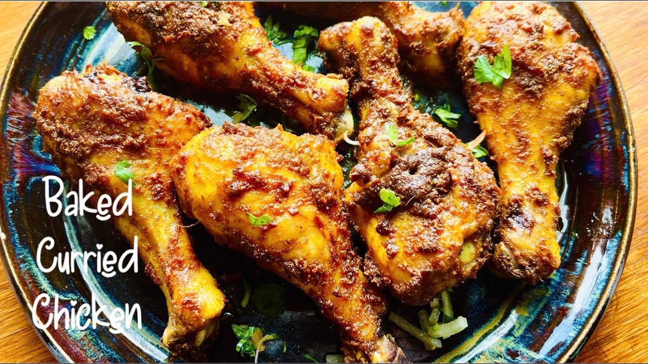 BAKED CURRIED CHICKEN DRUMSTICKS | Easy Baked Dinner
