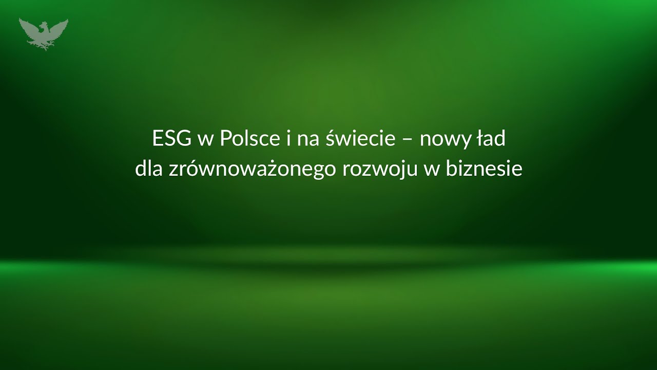 ESG coraz ważniejsze w biznesie | DEBATA RZECZPOSPOLITEJ