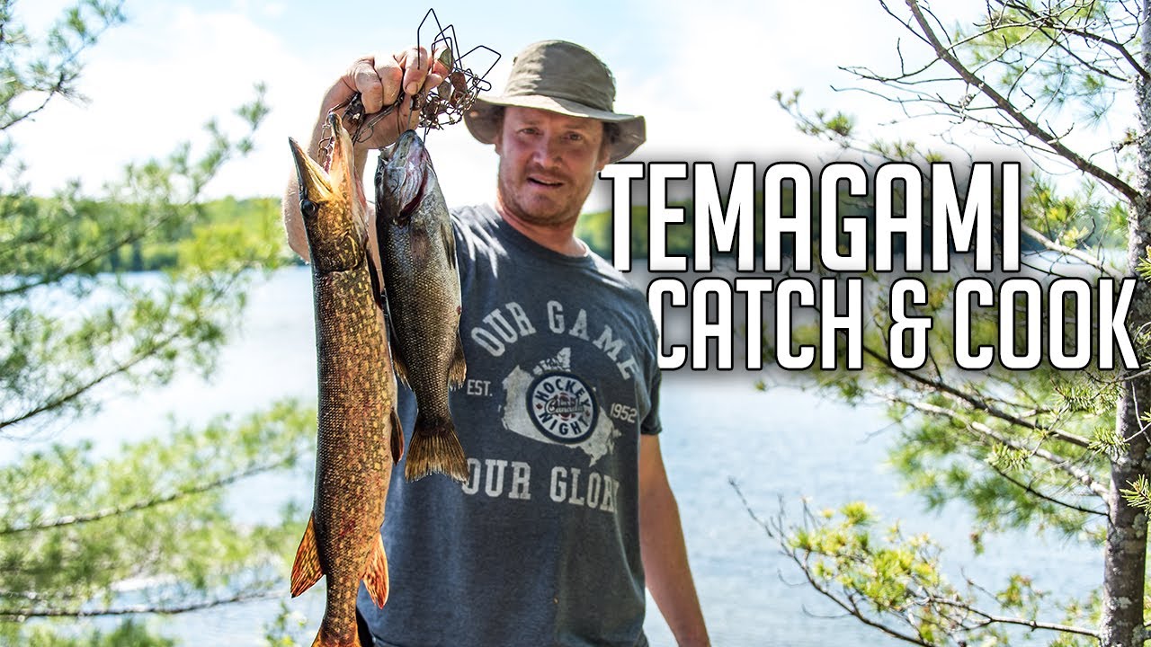 Catch & Cook Boneless Beer Battered Northern Pike & Bass Over the Fire - Temagami Fishing Adventure