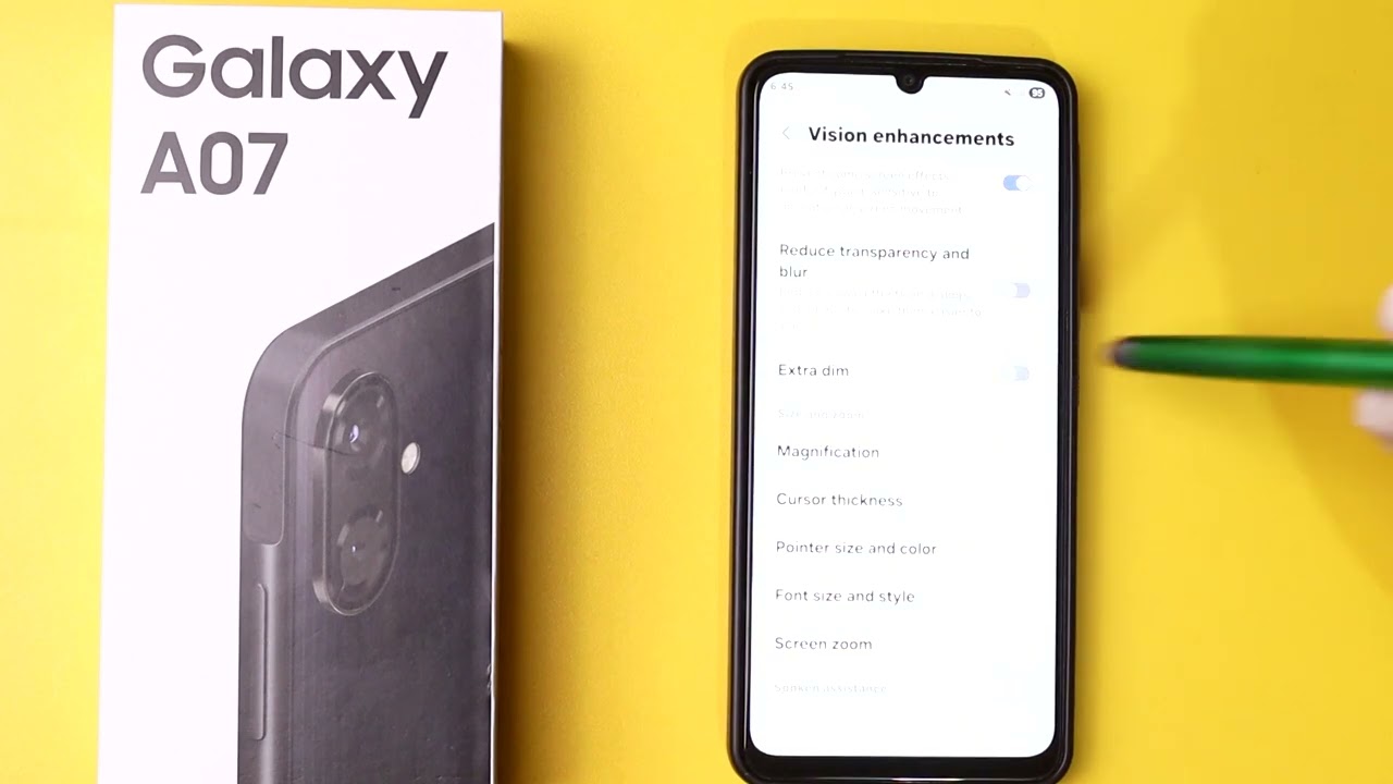 How To Disable Extra Dim Screen Brightness on Samsung Galaxy A07