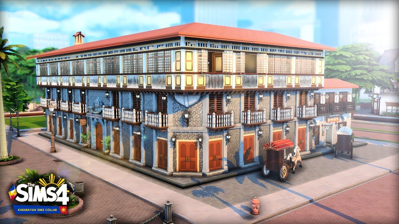 Casa Manila 🇵🇭⛲ (PART 1) | The Sims 4 Speed Build | No CC #KababayanSimsCollab