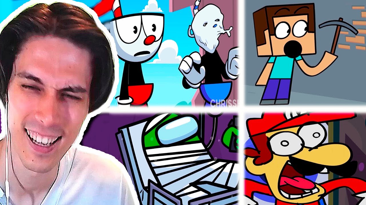 САМЫЙ СМЕШНОЙ MINECRAFT, CUPHEAD, AMONG US ! - Cuphead & Minecraft The Incredible Story