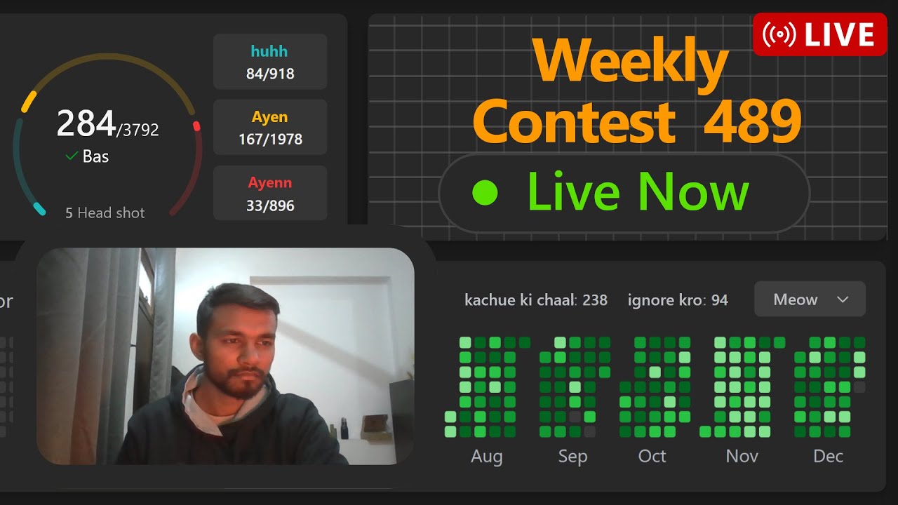 Weekly Contest - 489 | Day 14 of Virtual Contest | Leetcode