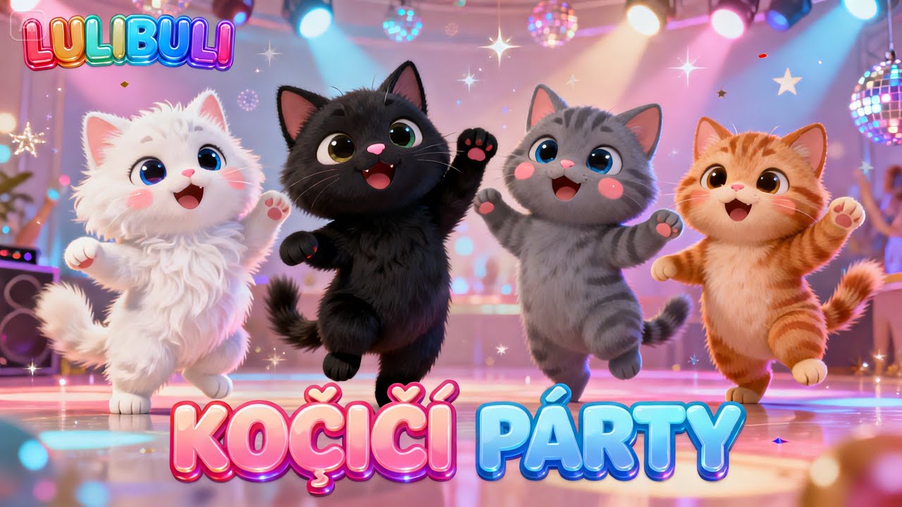 Kočičí PÁRTY 🐱🎉 – Veselá dětská písnička | LULIBULI
