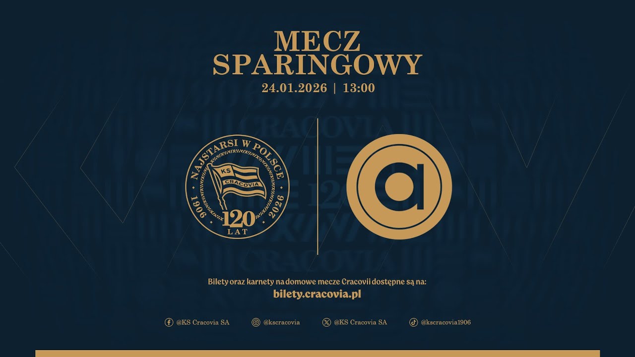 [TRANSMISJA] Sparing: Cracovia - Artis Brno (24.01.2026)