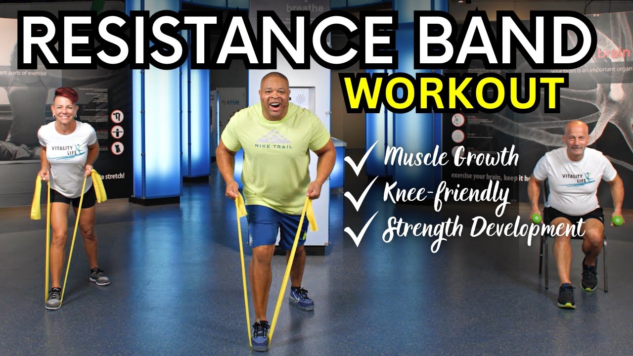 Resistance Band Workout for Seniors and Beginners | Build Muscle & Increase Strength