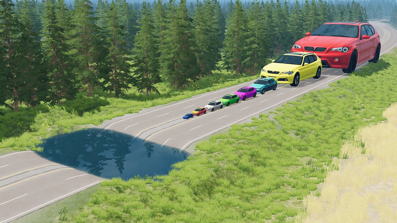 Giant & Small Cars vs Deep Water &ndash; BeamNG.Drive