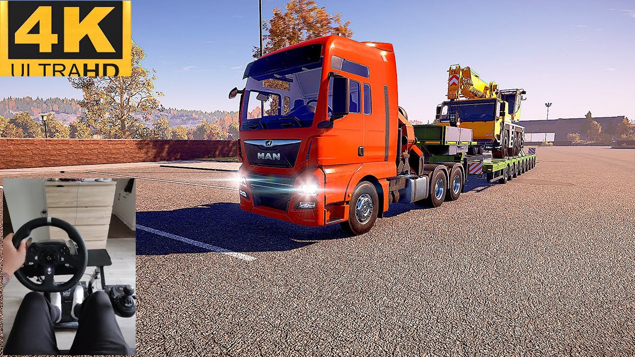 Construction Simulator MAN TGX Logitech G920 Steering Wheel Xbox SeriesS #man #liebherr #truck #xbox