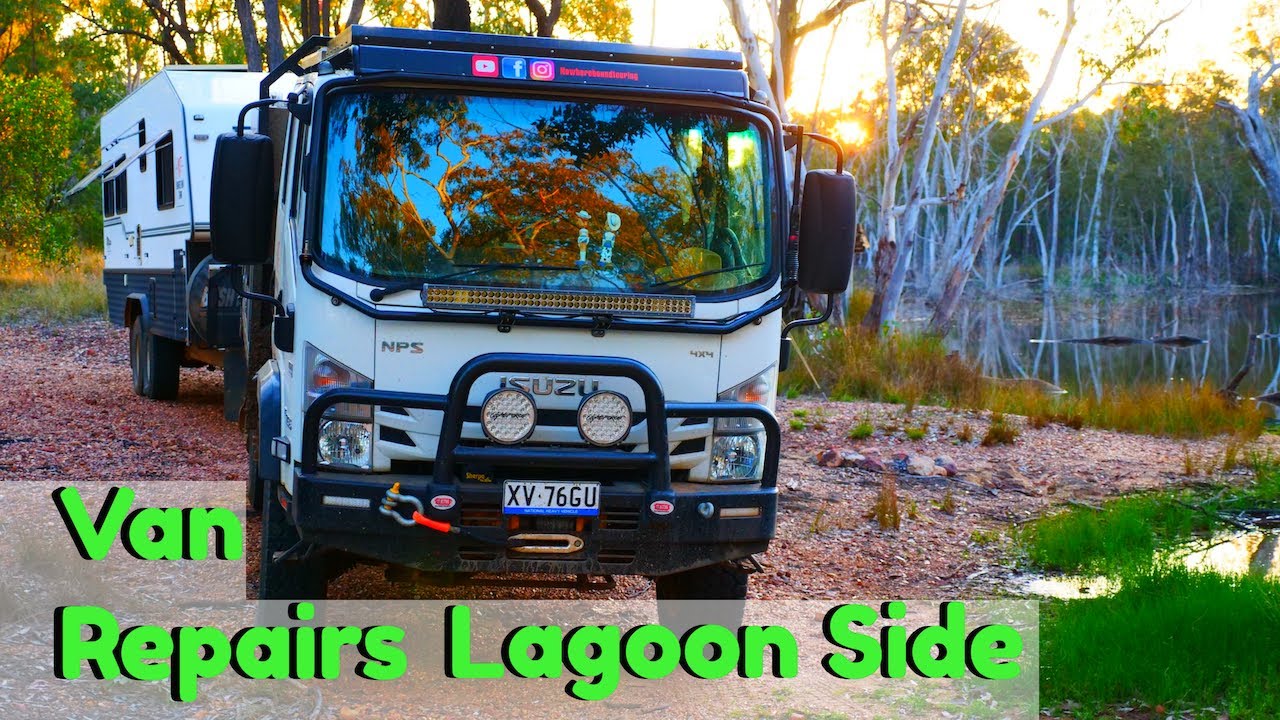 Free Camp Maryanne Lagoon, Top Moffat camp, Caravan Repairs & CUTS