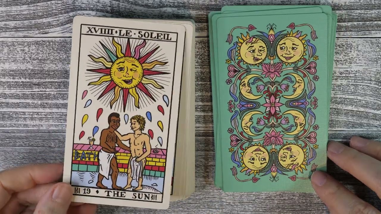The Gay Marseille Tarot by Charlie Claire Burgess flipthrough