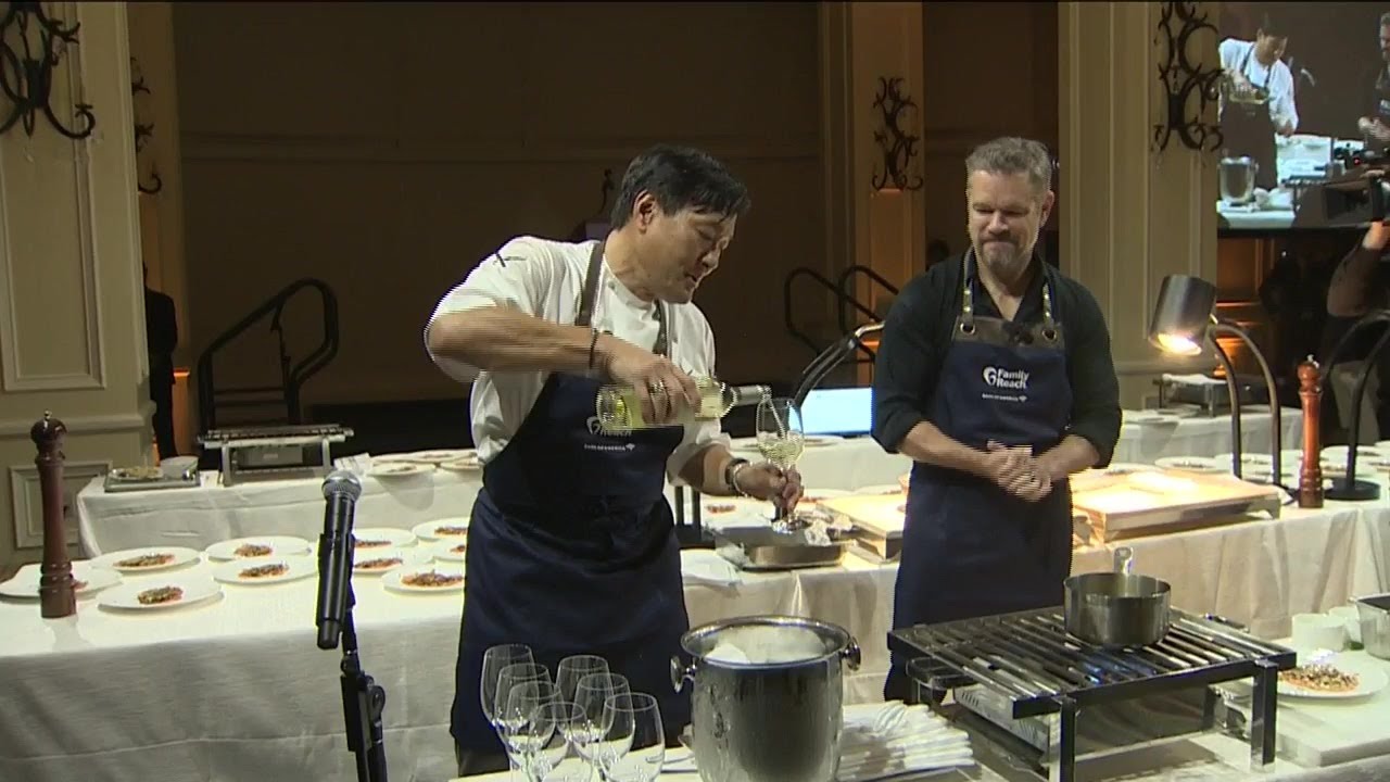 Matt Damon joins celebrity chefs to cook for a cause in Boston