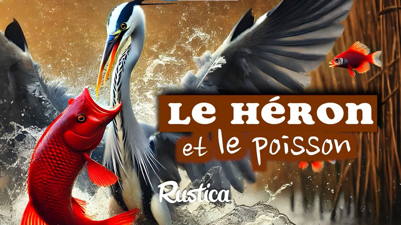 Le héron et le poisson