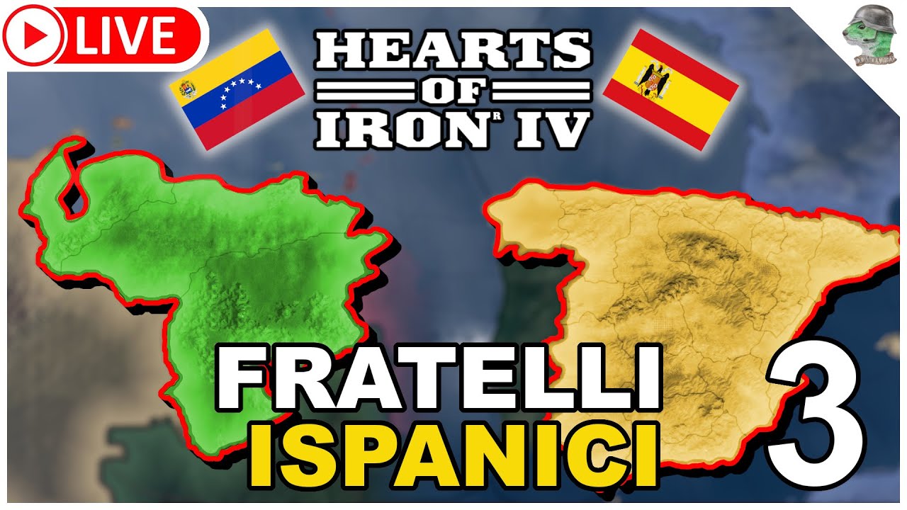 Venezuela e Spagna Nell'Asse? ROAD TO 56 MOD - HoI 4  Gameplay ITA Live 3