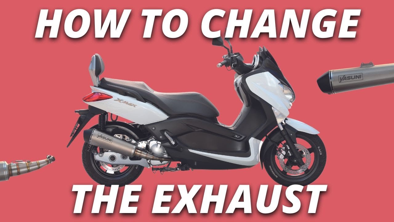 HOW TO CHANGE THE EXHAUST 🔧 | Yamaha X-Max 125cc