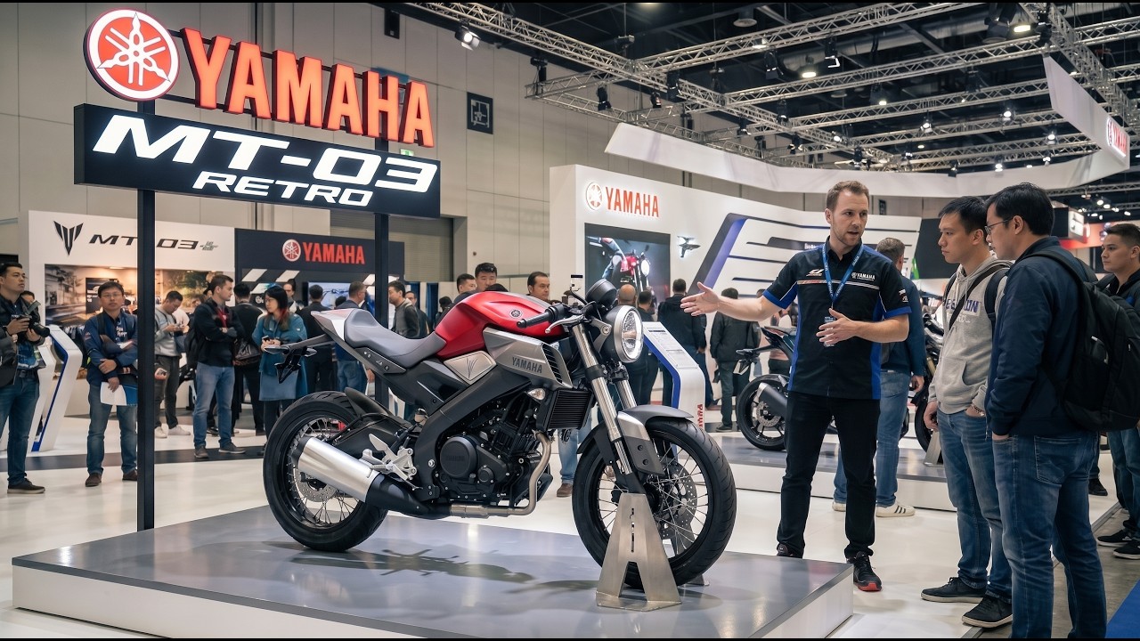 ОФИЦИАЛЬНО ПРЕДСТАВЛЕН НОВЫЙ YAMAHA MT-03 RETRO 2027 ГОДА