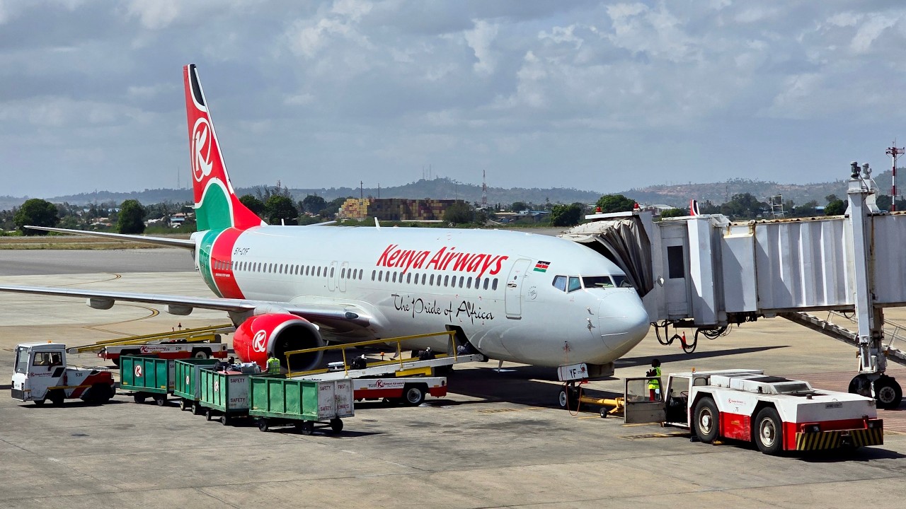Boeing 737-800 а/к Kenya Airways | Рейс Момбаса – Найроби