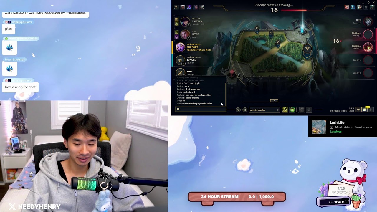 🔴[LIVE] challenger enchanter🧚grandmasters 688 lp start | also live on twitch