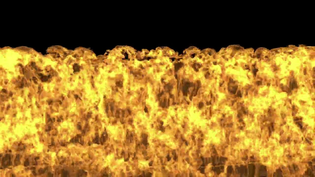 Slowmotion Wall Of Fire