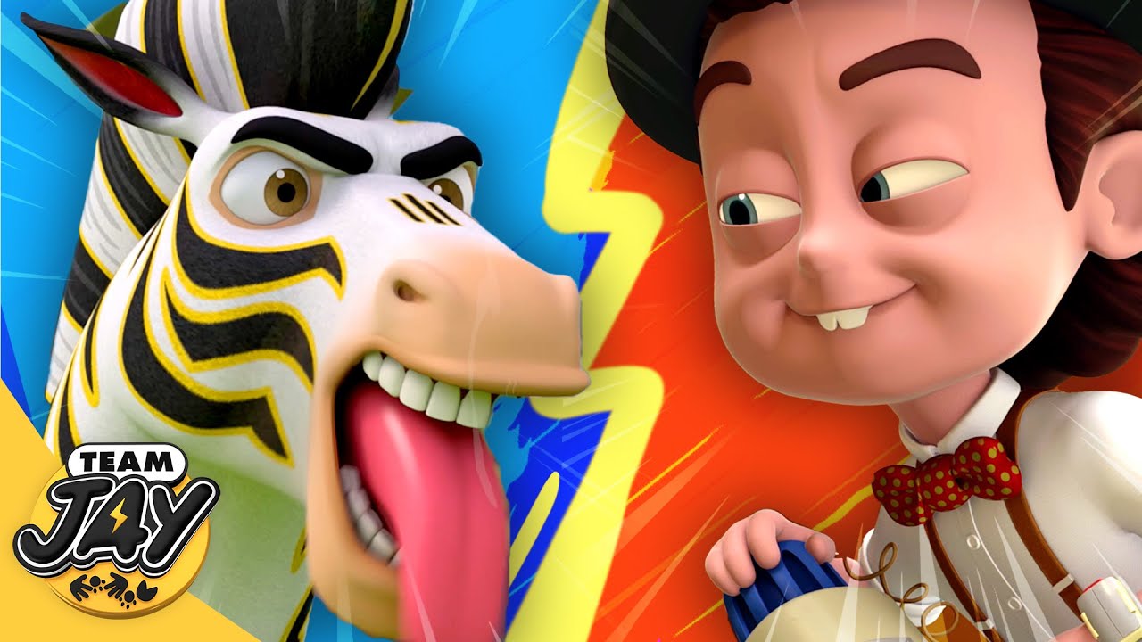 🦓⚔️ JAY VS MILDEW! 💥 Pahlawan vs Penjahat dalam pertarungan paling epik 🌪️ Video Team Jay ⚽