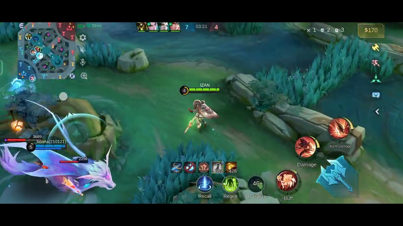 Gameplay Hilda Roam Vs Kalea, Mlbb