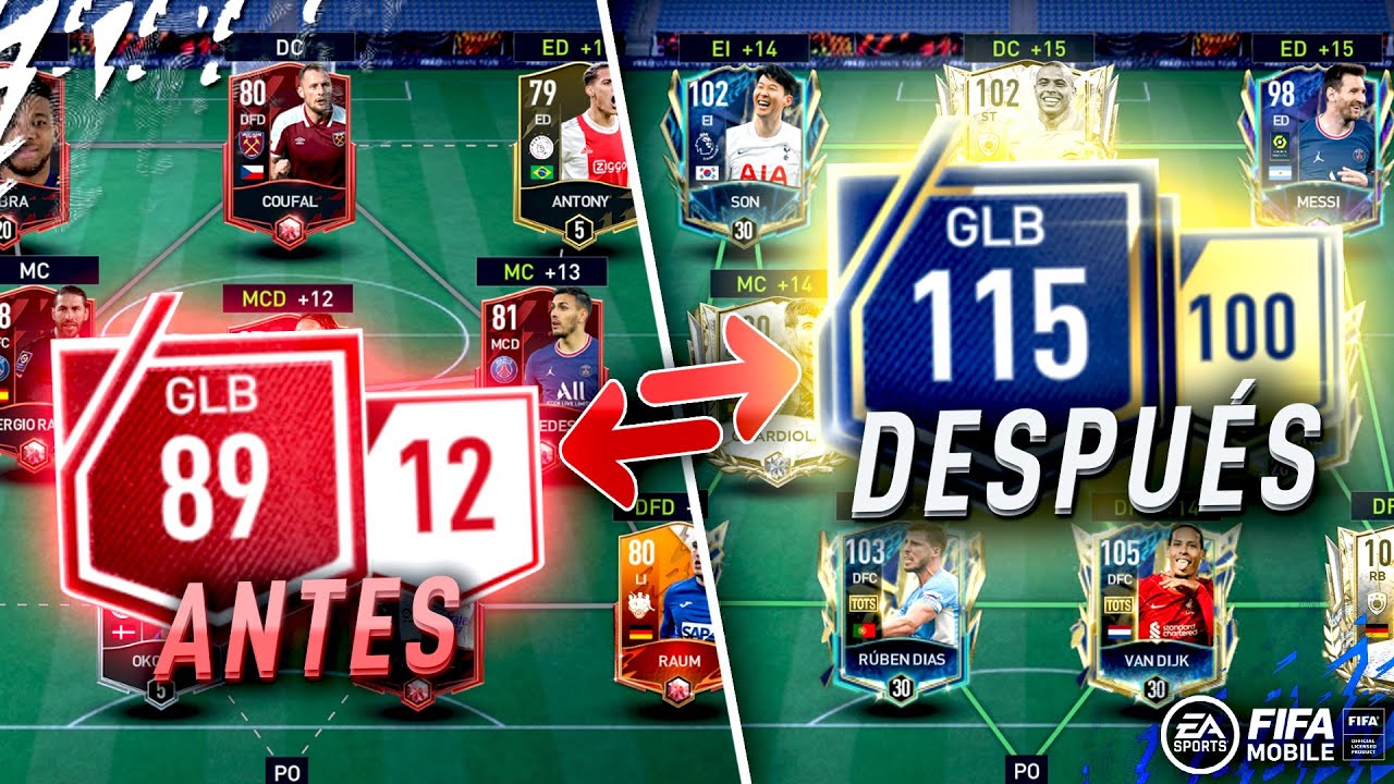 😱 TE MEJORO EL EQUIPO DE FIFA 22 MOBILE !!! DE HUMILDE A PRO !!! EPICA SERIE !!! 😲