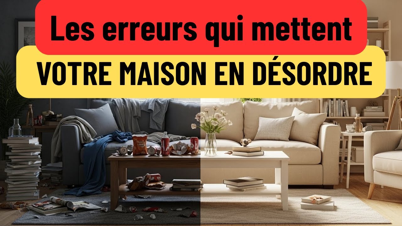 Les 10 pires erreurs qui laissent votre maison toujours en désordre