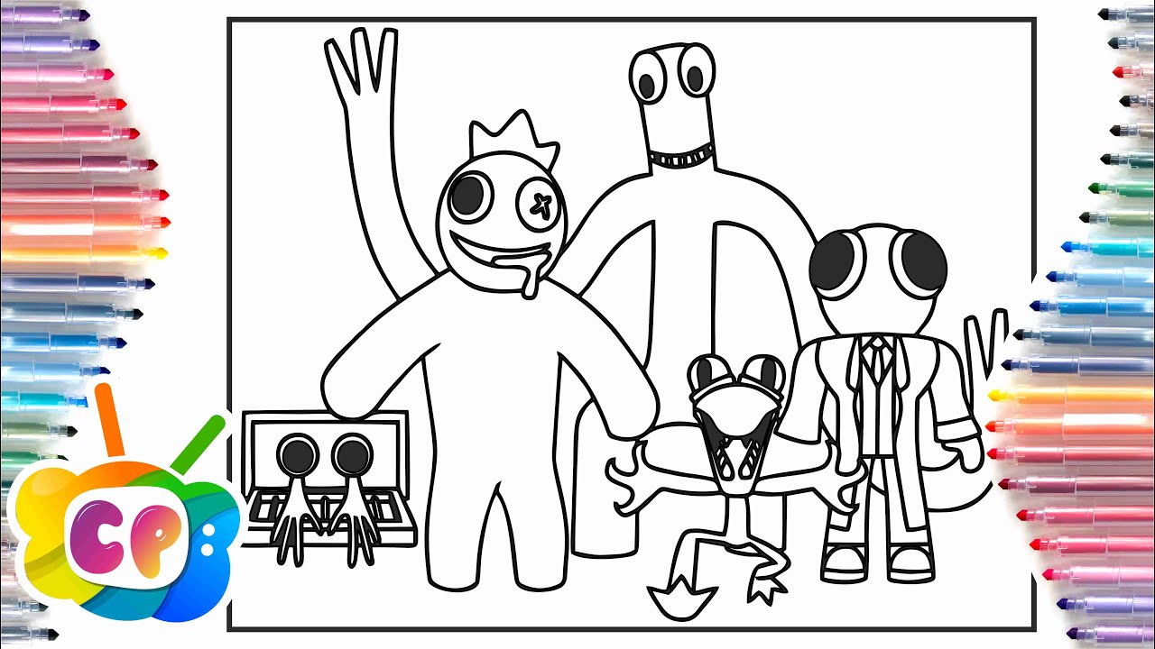 Roblox Rainbow Friends Coloring pages/Roblox Rainbow friends all five/ Tobu -Candyland [NCS Release]