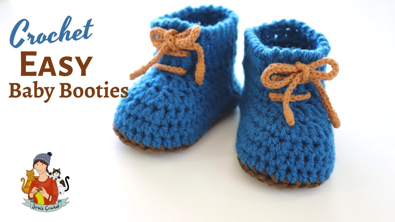 Crochet Easy Baby Booties For Boys And Girls
