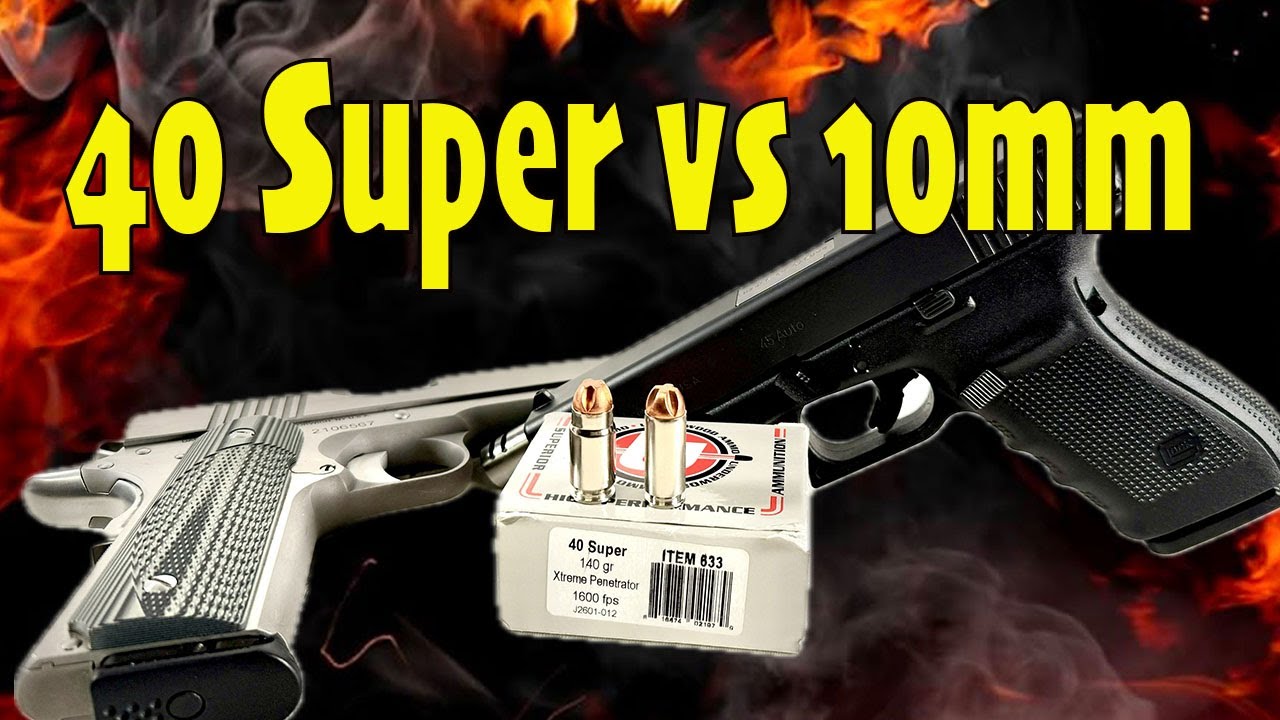 40 Super vs 10mm! Underwood Xtreme Penetrators 140 gr | Velocity and Penetration