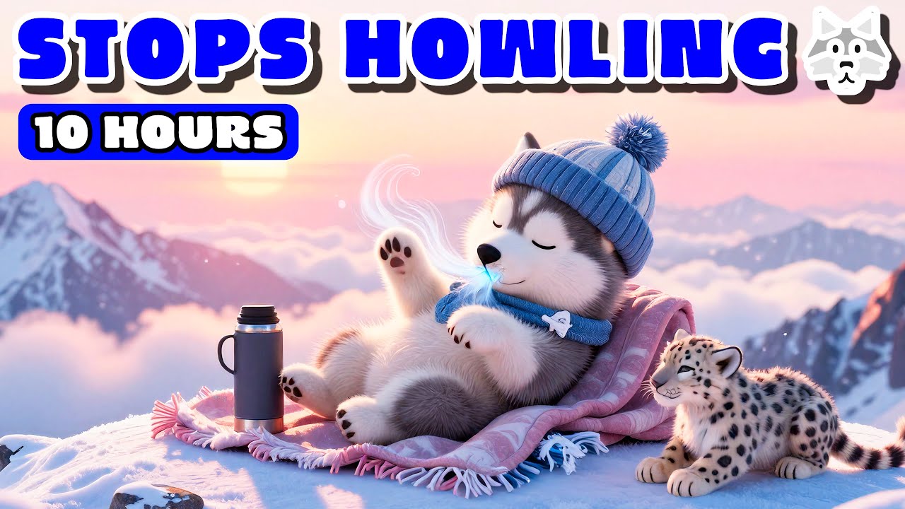 10 HOURS Stop Howling & Pacing 🏔️ Mountain Ambience for Nordic Breeds
