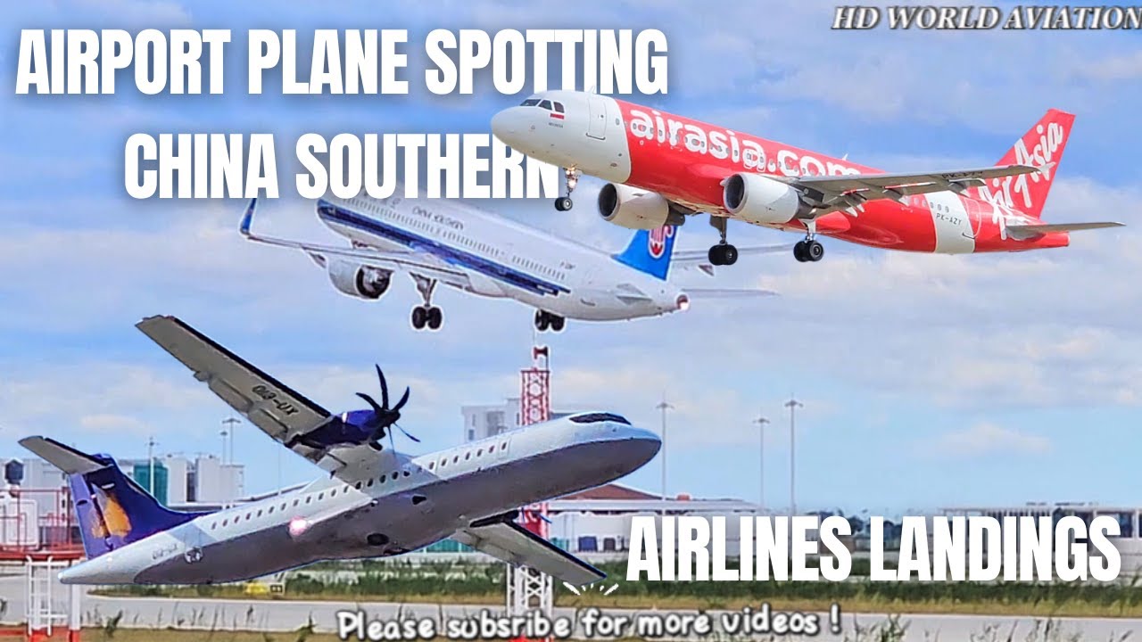 Airport Plane Spotting China Southern Airlines Landings