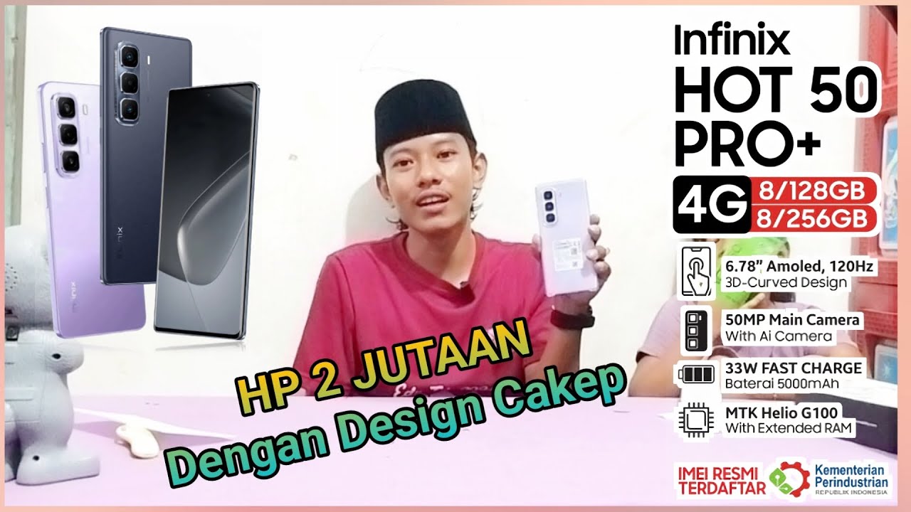 INFINIX HOT 50 PRO PLUS‼️[ HP 2 Jutaan Dengan Dsign Cakep ]