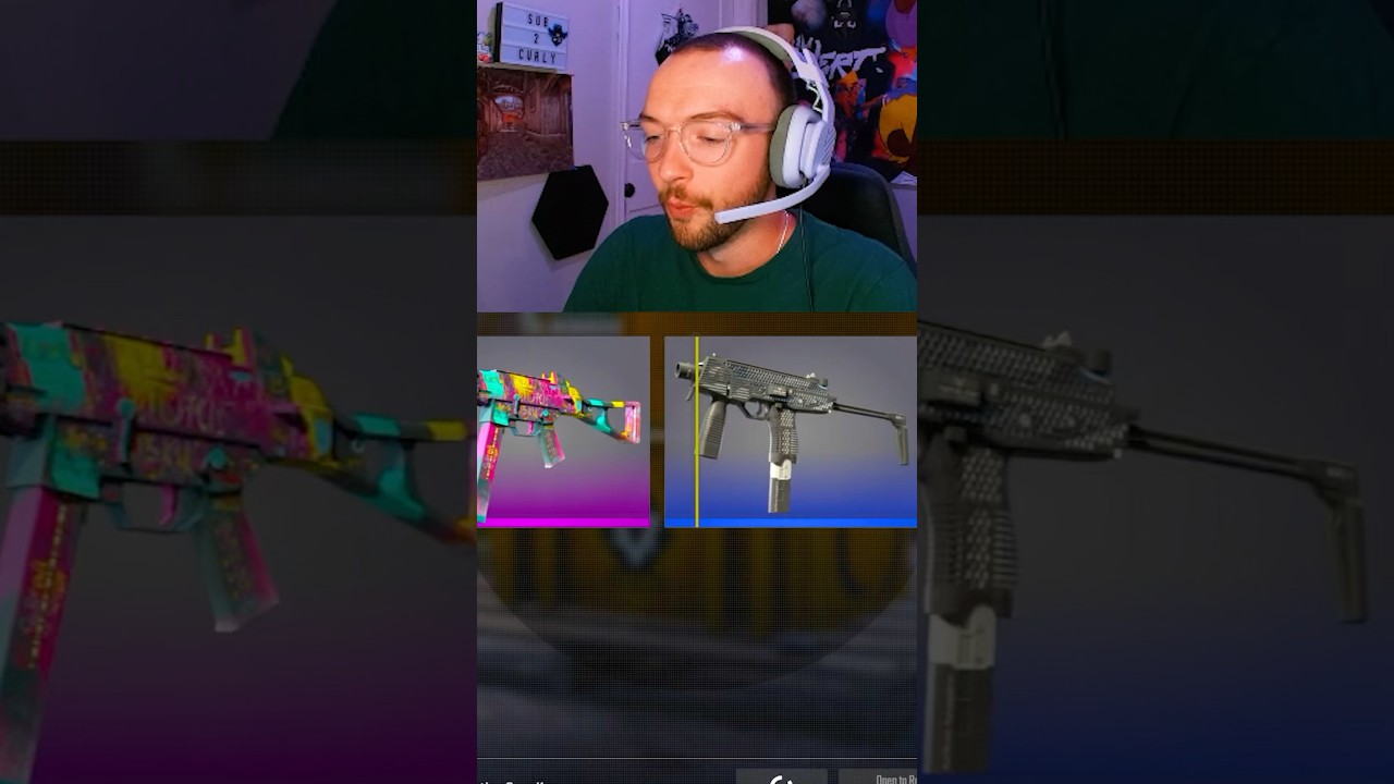 This CS2 Case Opening Was.. Peak? 👀 #shorts #cs2 #counterstrike #gaming #thecurlyfella