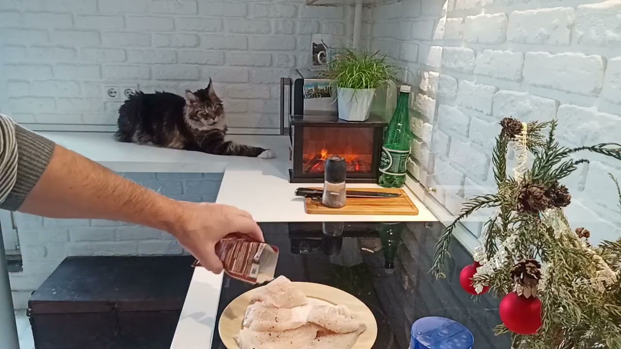 Маринуем Судака 🐟🔥🐅#подпишись #cat #cats