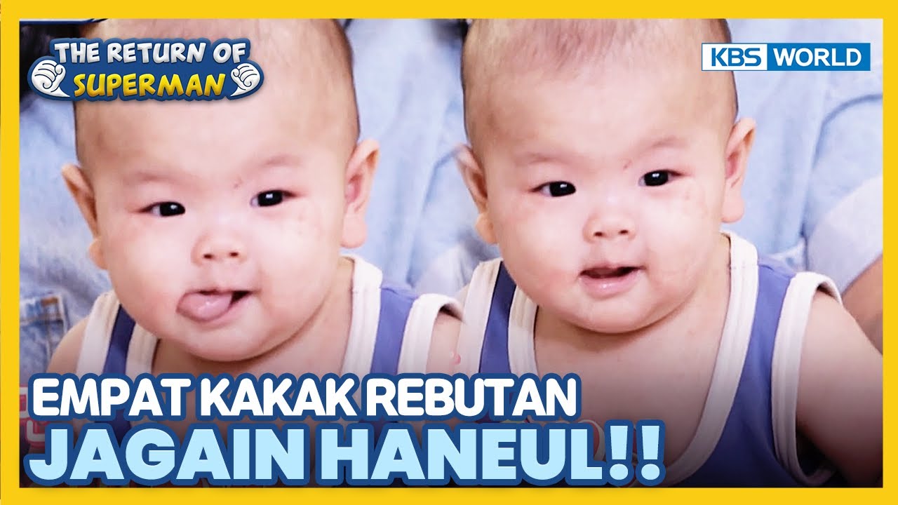 [IND/ENG] Beruntungnya Haneul punya 4 kakak yang baik | The Return of Superman | KBS WORLD TV 230716