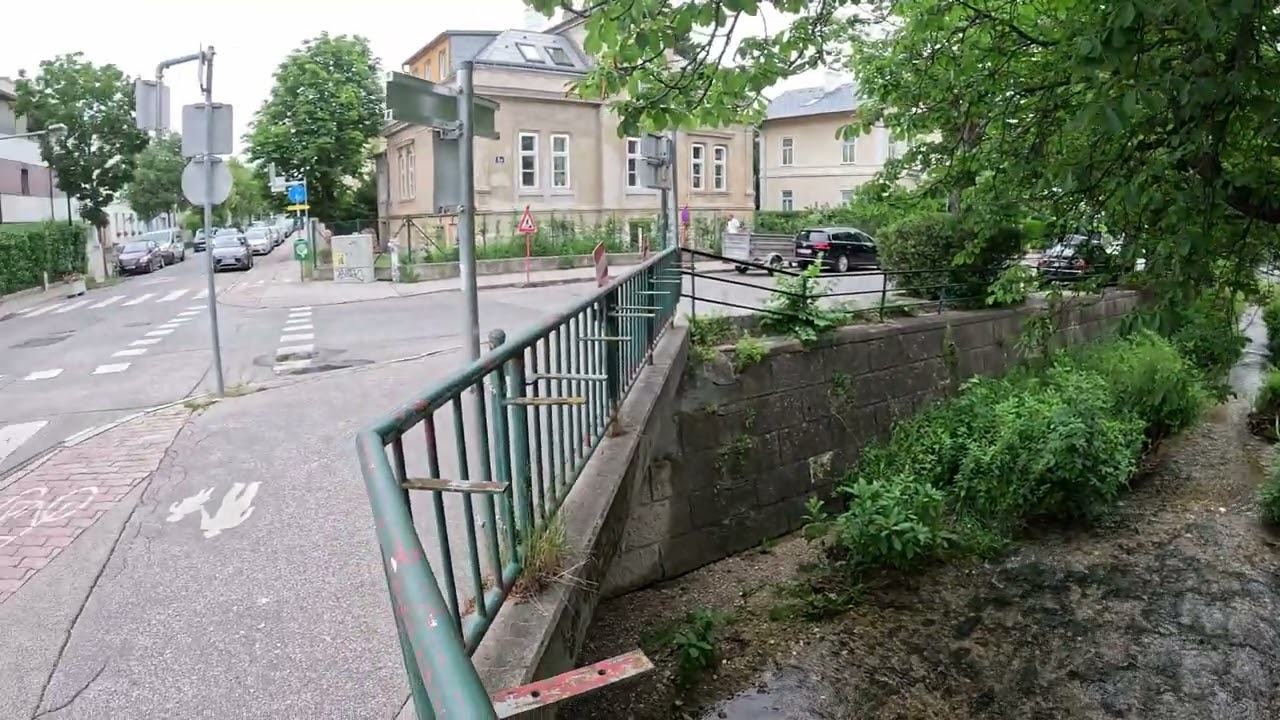 Mödling Station to Hinterbrühl ,Seegrotte and Lichtenstein Castle - Rainy Walk - Austria