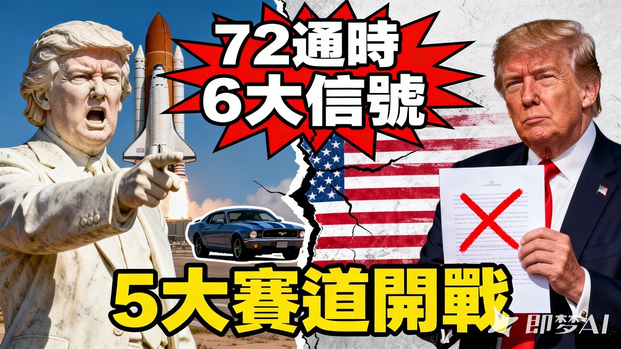 馬斯克 72 小時狂放 6 信號！5 大賽道開戰，川普也擋不住的科技帝國野望#馬斯克#SpaceX IPO#特斯拉 AI#2026 #川普